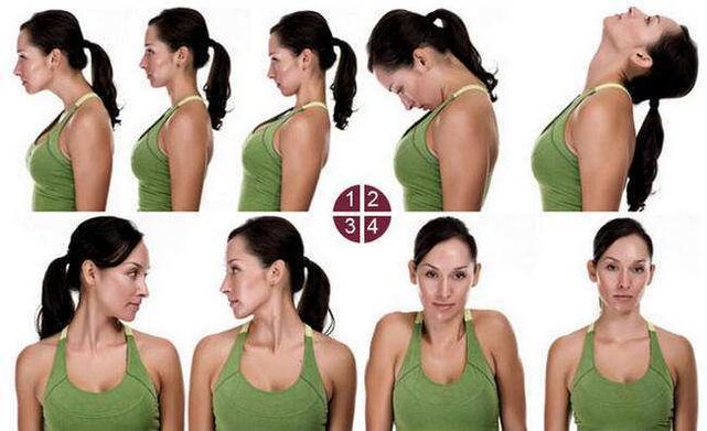 ejercicios para la osteocondrosis cervical ejemplo 1