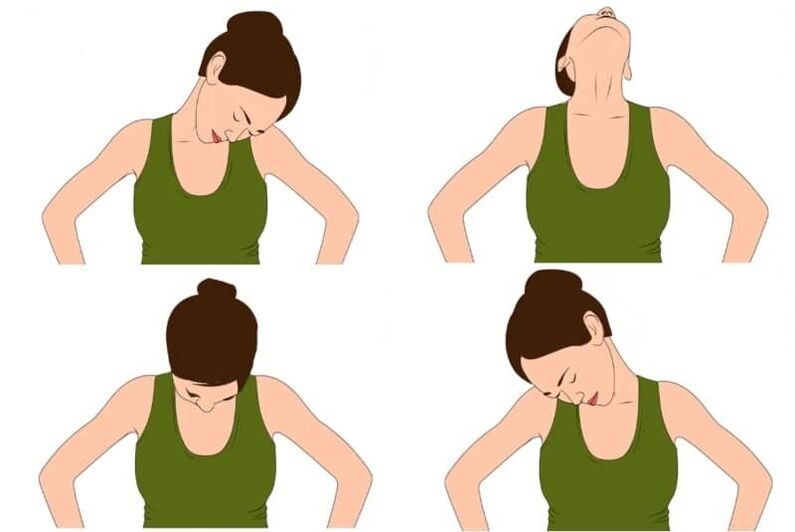 Cuando se trabaja con el cuello con osteocondrosis, todas las acciones deben realizarse muy lentamente.